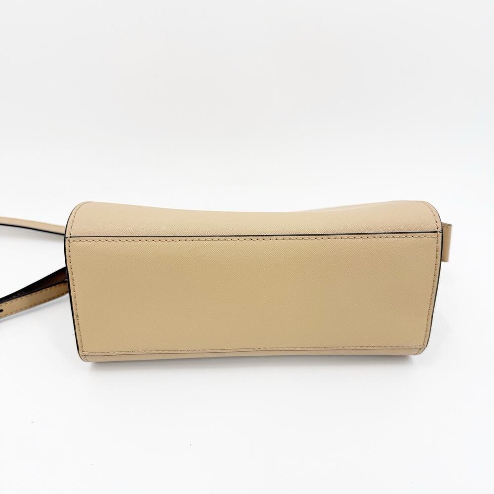 Michael Kors Selma‎ Medium Messenger Camel Leather Crossbody Bag Minimalist Chic - Picture 7 of 12